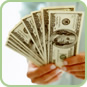 money in hand